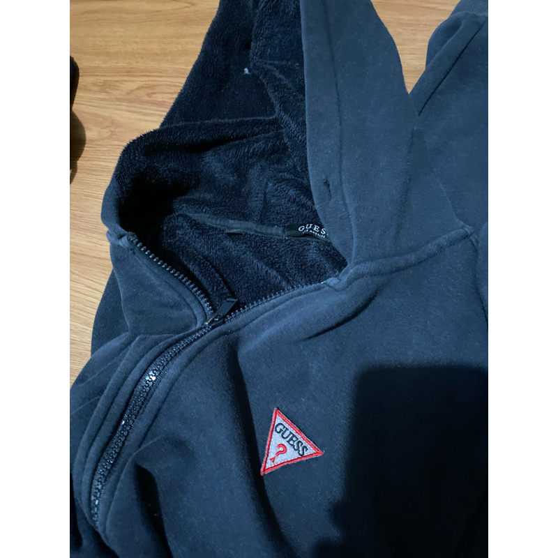 hoodie zip guess
