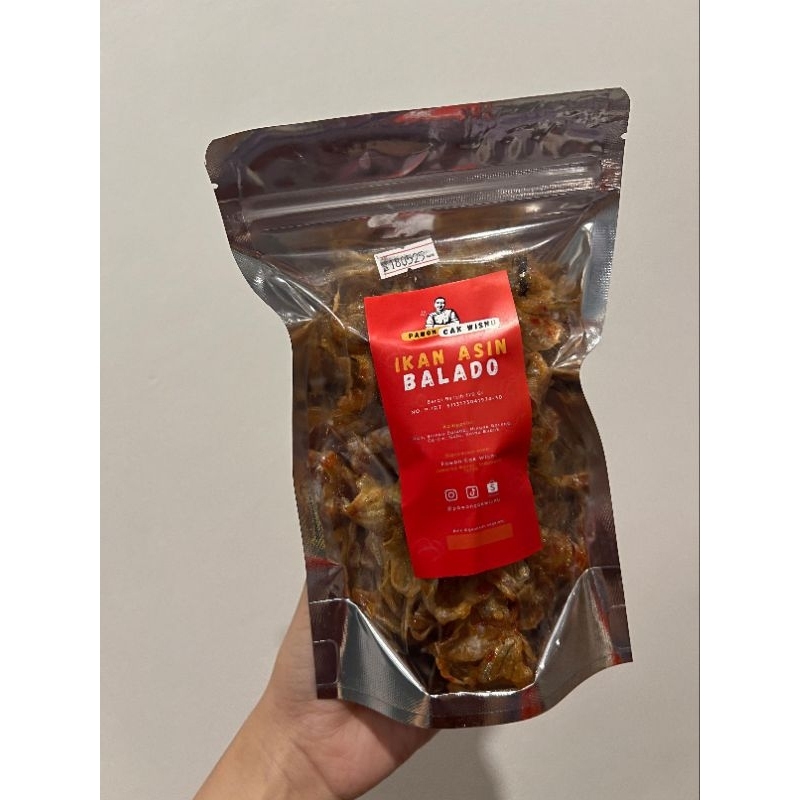 

Ikan Kapas Balado Premium HOMEMADE 100 Gram Snack Cemilan Pedas Manis Ikan Asin Kering Oleh Oleh Traveling