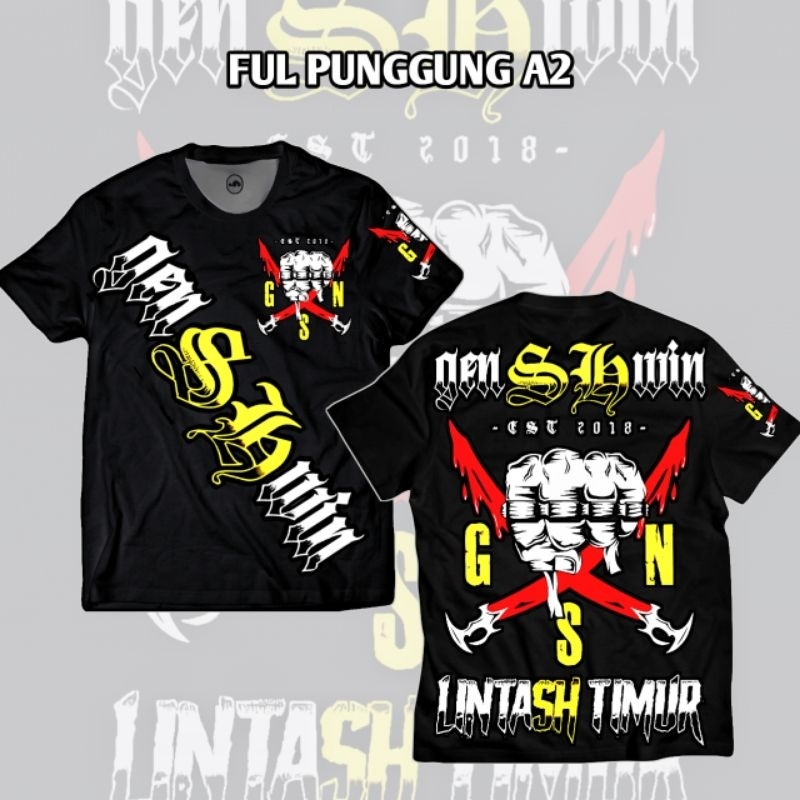 kaos genshwin pshw winongo kaos distro disain terbaru pshw winongo ful punggung A2
