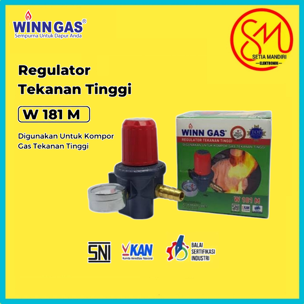 Regulator Hp winn gas high presure w181nm/w181m
