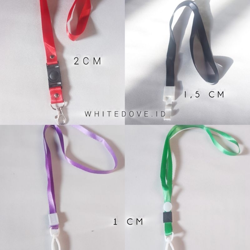 

Tali Lanyard Lebar 2cm Polyster / Tali Lanyard Stopper 1.5cm / ID Card Name Tage Gantungan ID Card