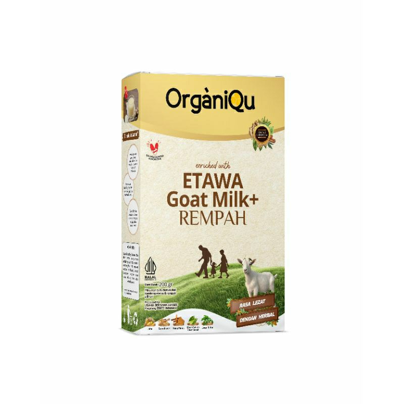 

[Halwey OrganiQu] Etawa Goat Milk + Rempah Susu Kambing Atasi Nyeri Sendi Reumatik dan Asam Urat 200 gr