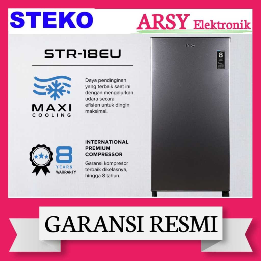 Kulkas 1 Pintu Steko STR-18EU Armoured Series 150 Liter Lokal