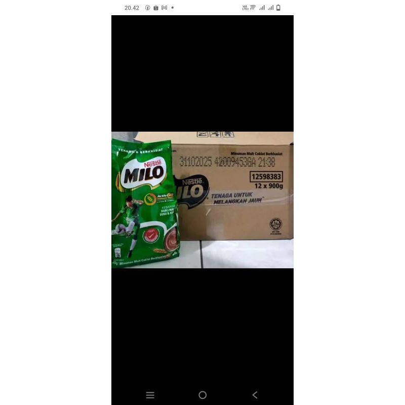 

milo 900 gram