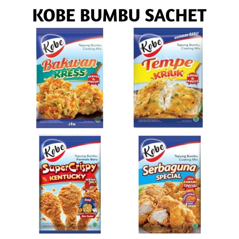 

Kobe Tepung Bumbu Serbaguna / Kentucky / Tempe / Bakwan