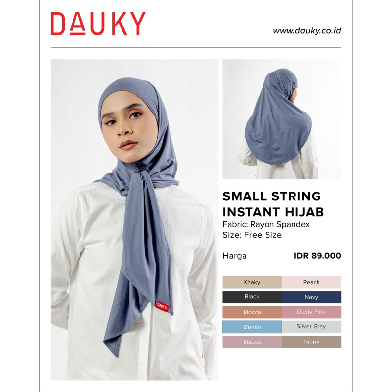 Small string instant hijab Dauky - hijab instant Dauky