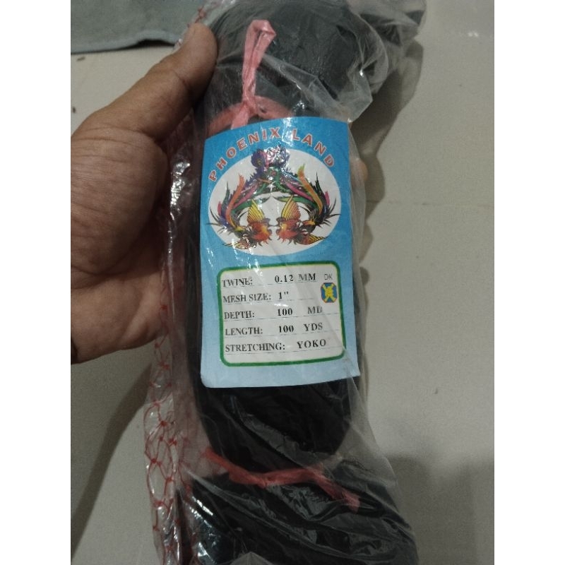 jaring burung kecil 1 inch / 1 jari 100md/100yds jaring hitam jaring burung pipit jaring burung empr