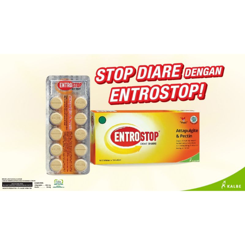 ENTROSTOP TABLET OBAT DIARE MENCRET SAKIT PERUT Mules BAB