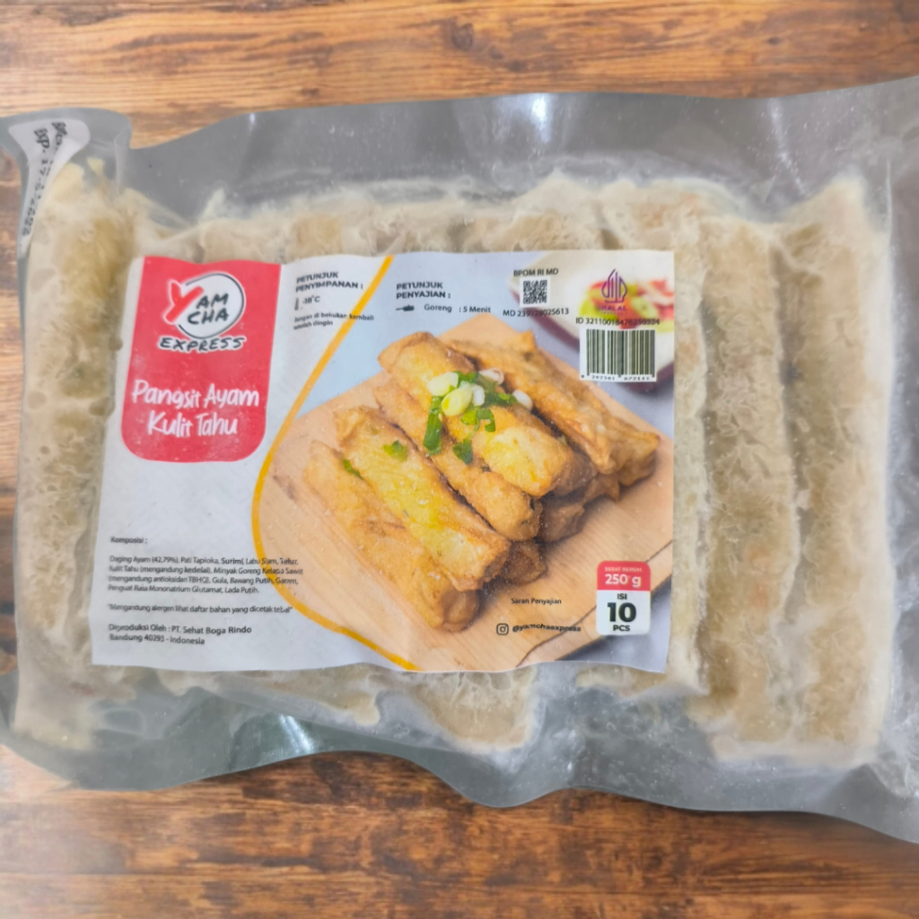 

Pangsit Ayam Kulit Tahu Yamcha 250 Gr Premium Halal