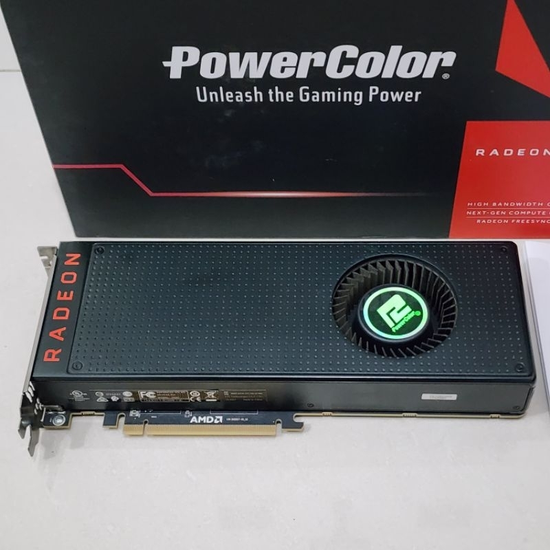 VGA RX VEGA 56 8GB VGA VEGA 56 8 GB POWERCOLOR RADEON VEGA56 FULLSET SEGEL NOT GTX 1070 NOT GTX 1080