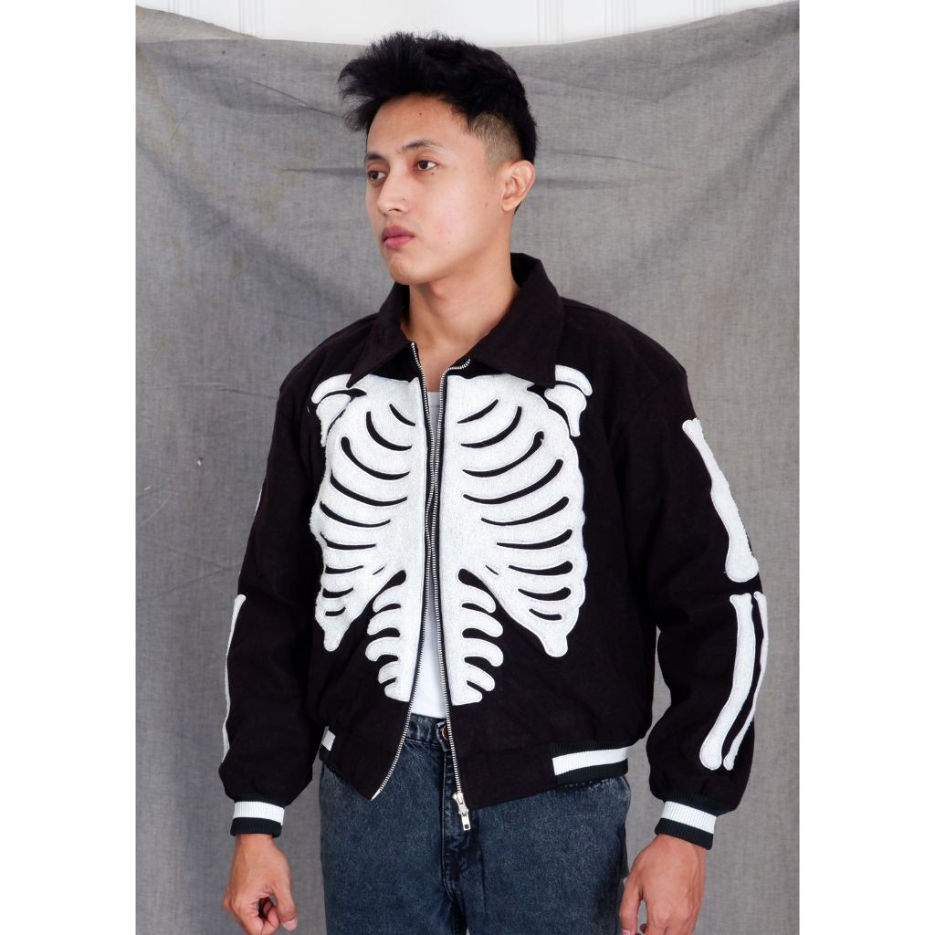 BOXY STUDIOS VARSITY JACKET "BONE" LIMITED EDITION
