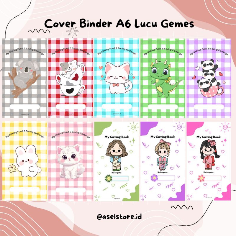 

Cover Binder A6 Super Lucu Aesthetic