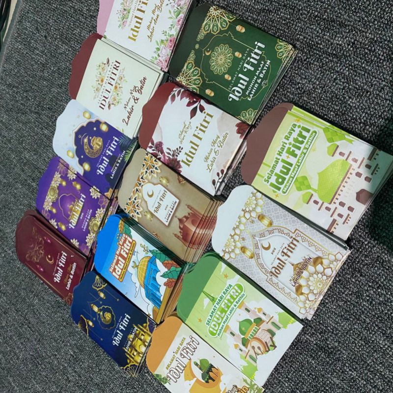 

(5 PACK = ISI 50PCS) AMPLOP LEBARAN HARI RAYA IDUL FITRI MOTIF KARTUN