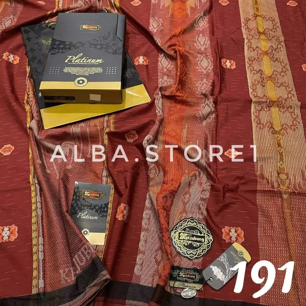 DISKON SARUNG KETJUBUNG PLATINUM GOLD/Grosir Sarung/Sarung Ketjubung Murah Platinum Grade Gold