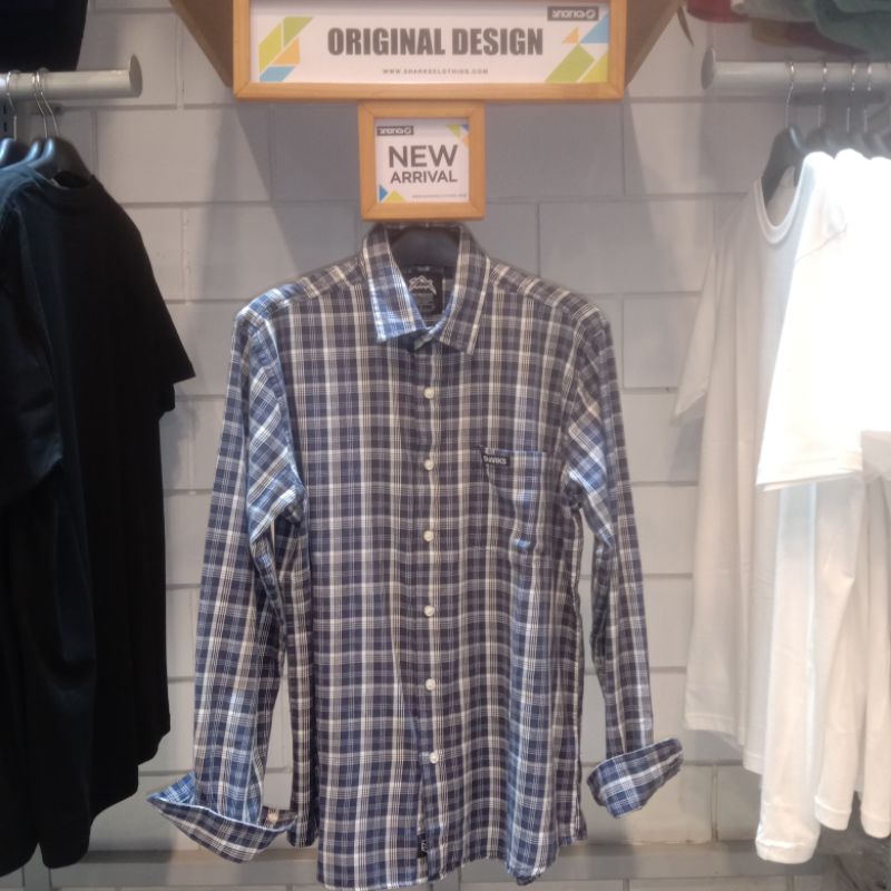 kemeja shirt Casual wear pria Sharks.co brand original