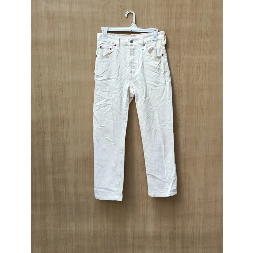 Celana Wanita jeans cream skinny 501