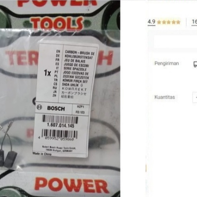 

Carbon Brush BOSCH GWS 060 Ori Gerinda Arang Kol GWS 6-100 5-100