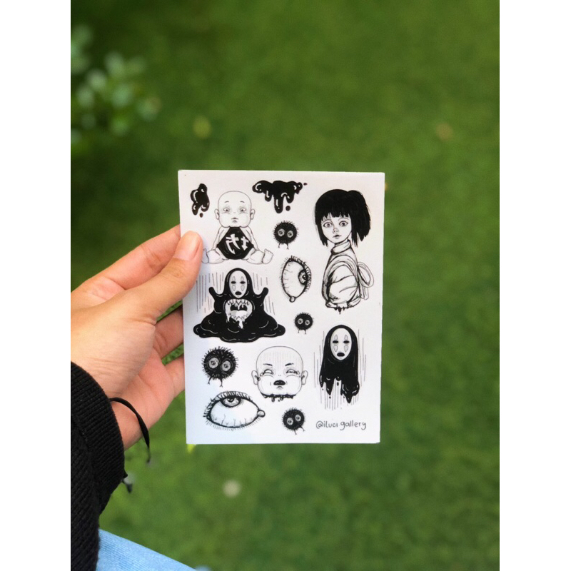 

Sticker label sheet ghibli spirited away (fanart)