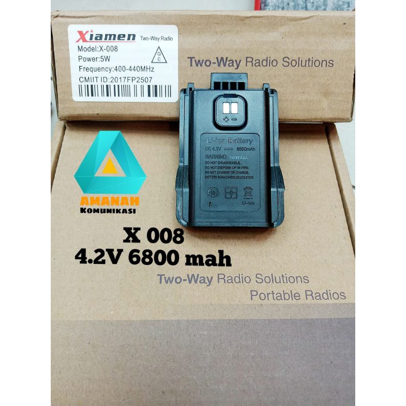 Batre Baterai Ht xiamen X 008 original