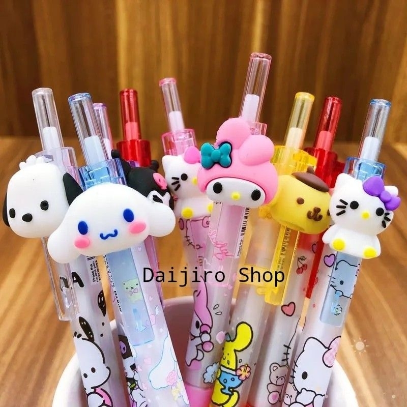 

Pulpen Sanrio Bolpen Anak Sekolah Pen Gel Pena Kuromi Ballpoint Cinnamoroll Melody Alat Tulis Pochacco