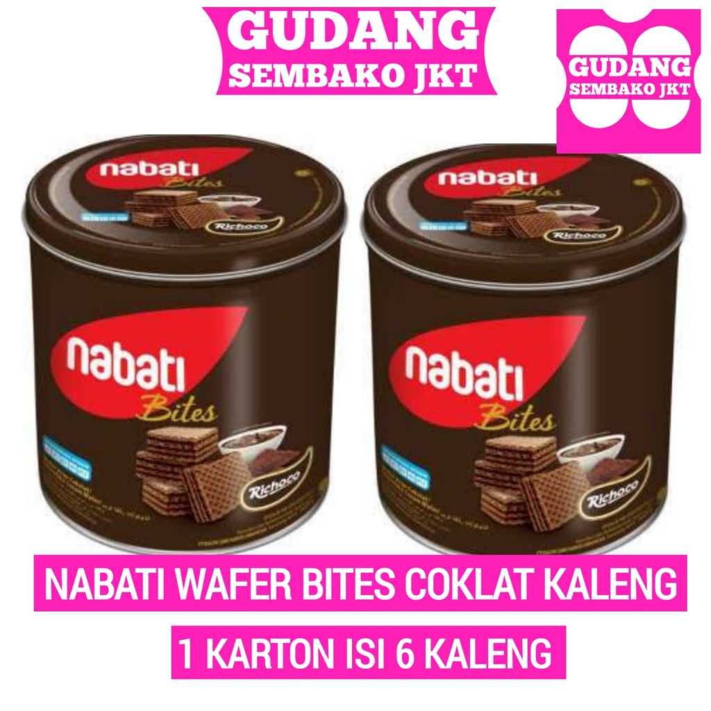 

NABATI WAFER COKELAT KALENG 1 DUS ISI 6 KALENG