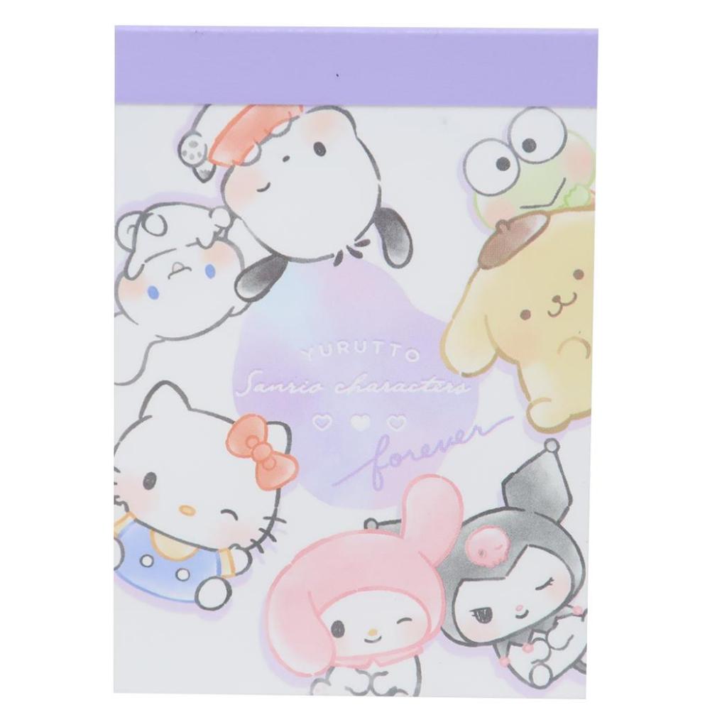 

Mini Memo Pad Sanrio My Melody Kuromi Pochacco Happy Together Yurutto Note Kecil Limited Edition