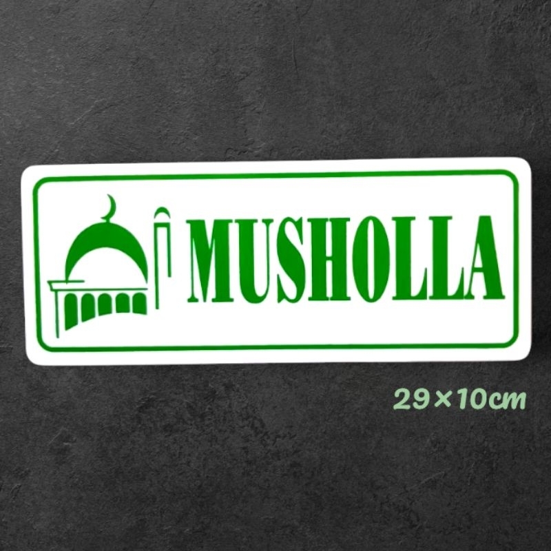 

Papan akrilik tulisan MUSHOLLA