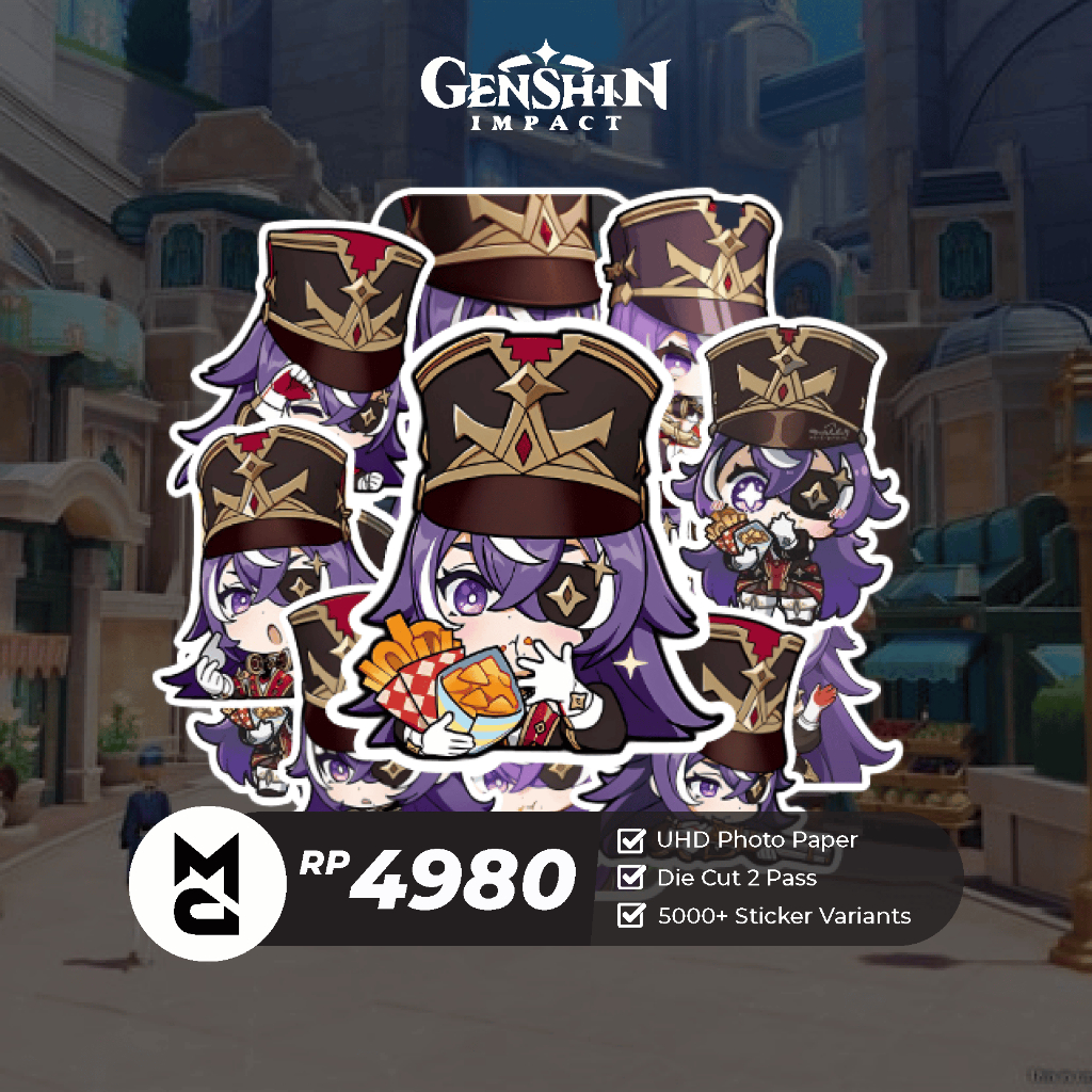 

Sticker Genshin Impact Chevreuse Sticker Anime Aesthetic Lucu Sticker Helm Laptop Motor Hp