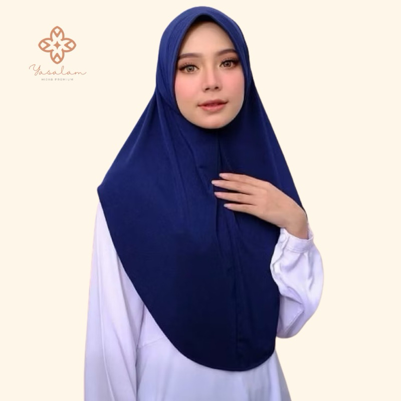 yassalaamhijab | Kerudung Khimar Pinguin Jersey Premium / Hijab Bergo Pinguin / Jilbab Bergo Jersey 