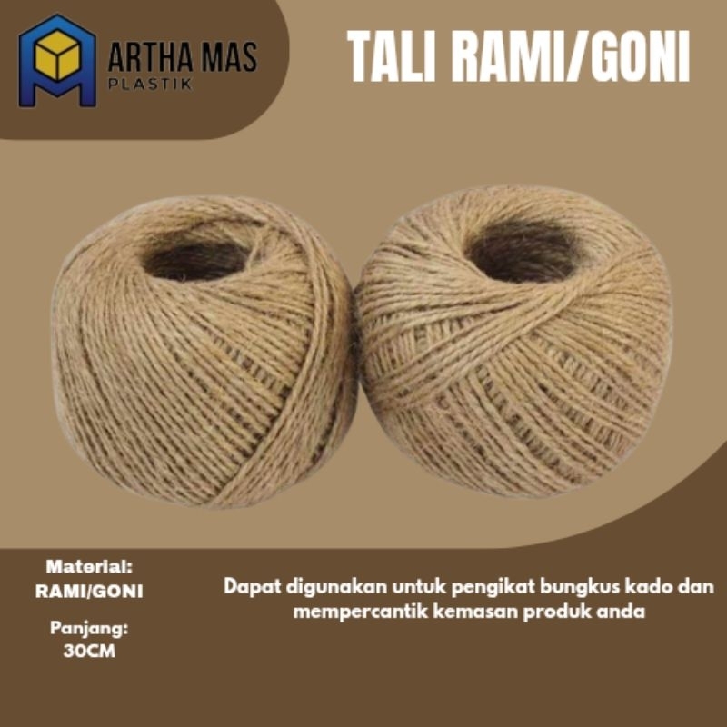 

TALI RAMI / TALI GONI HEMP ROPE 3PLY -30 METER