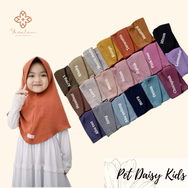 yassalaamhijab | BERGO ANAK PED CRINKLE AIRFLOW / JILBAB ANAK CRINKLE PREMIUM