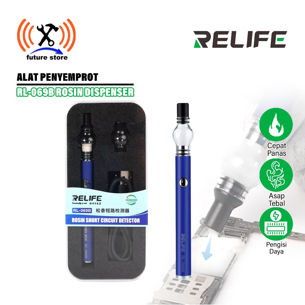 RELIFE RL-069B ROSIN DISPENSER SHORT CIRCUIT DETECTOR ORIGINAL - ALAT PELELEH ROSIN - ALAT PENYEMPRO