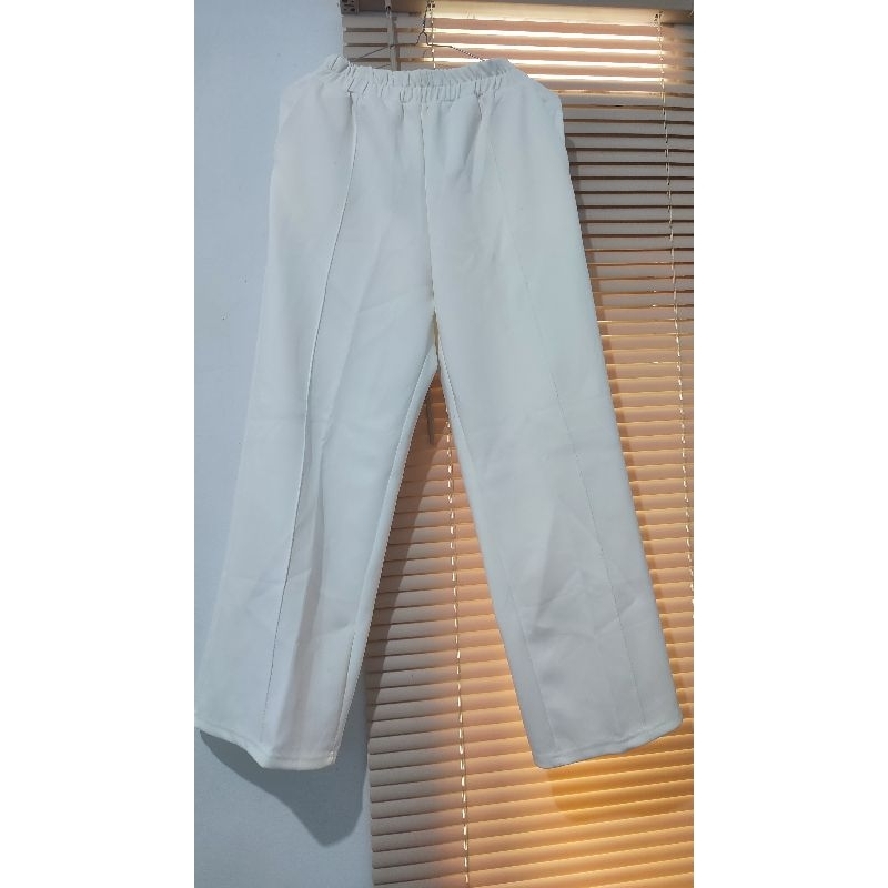 celana kulot scuba fixup warna broken White L