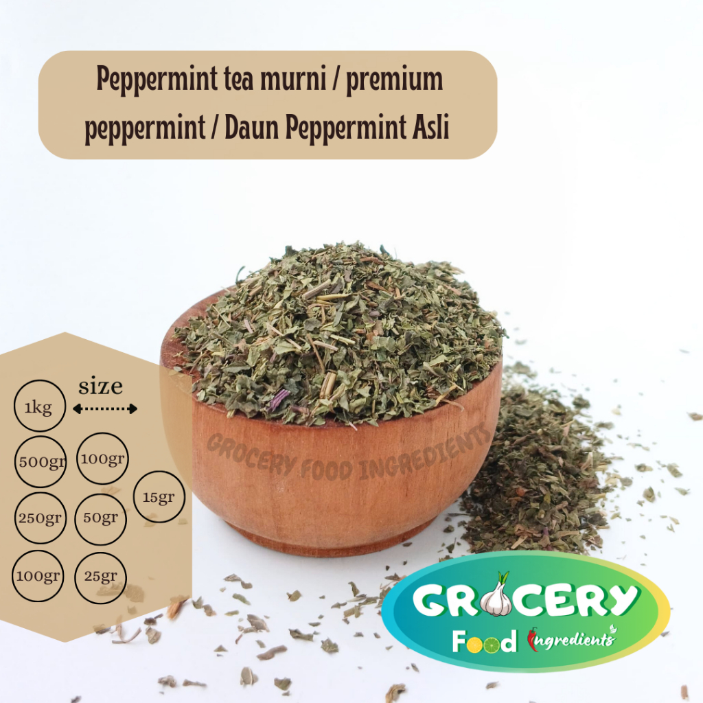 

Peppermint tea murni 1kg / premium peppermint / Daun Peppermint