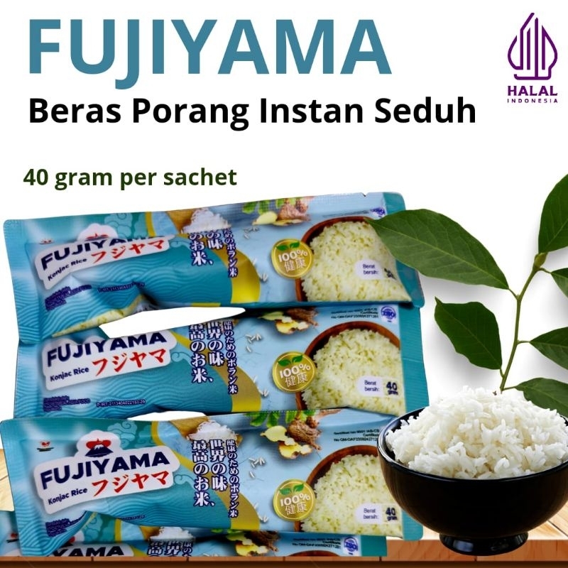 

Beras Porang Shirataki FUJIYAMA premium sacet 40 gram