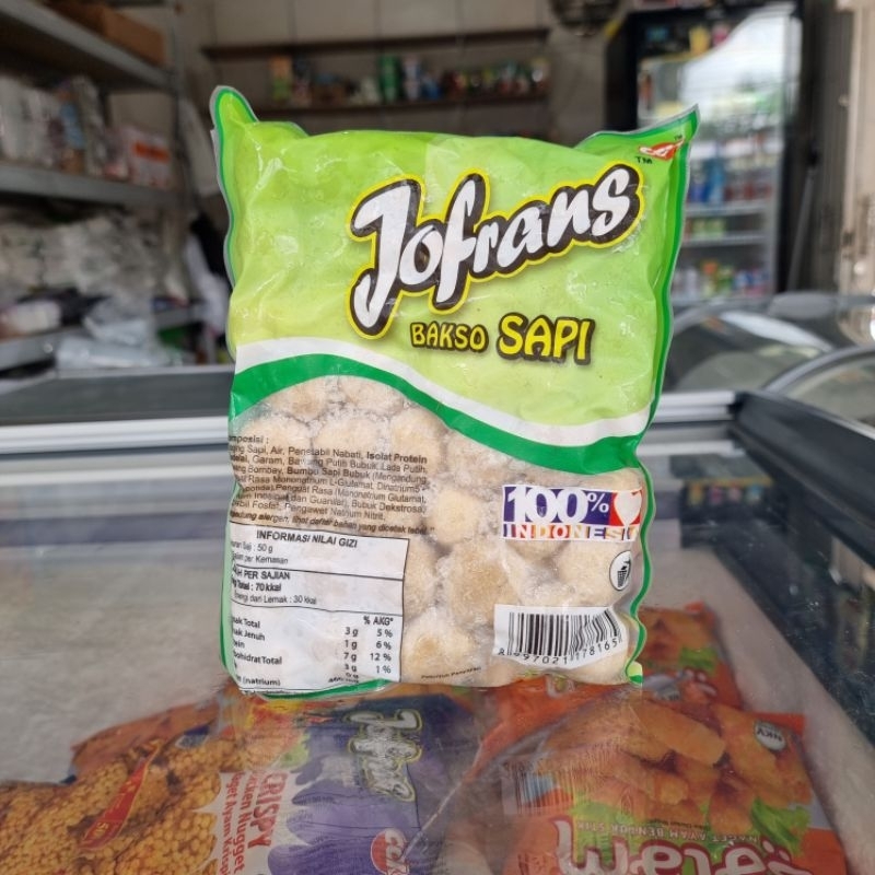 

Jofrans Bakso Sapi 500g isi 50 pentol