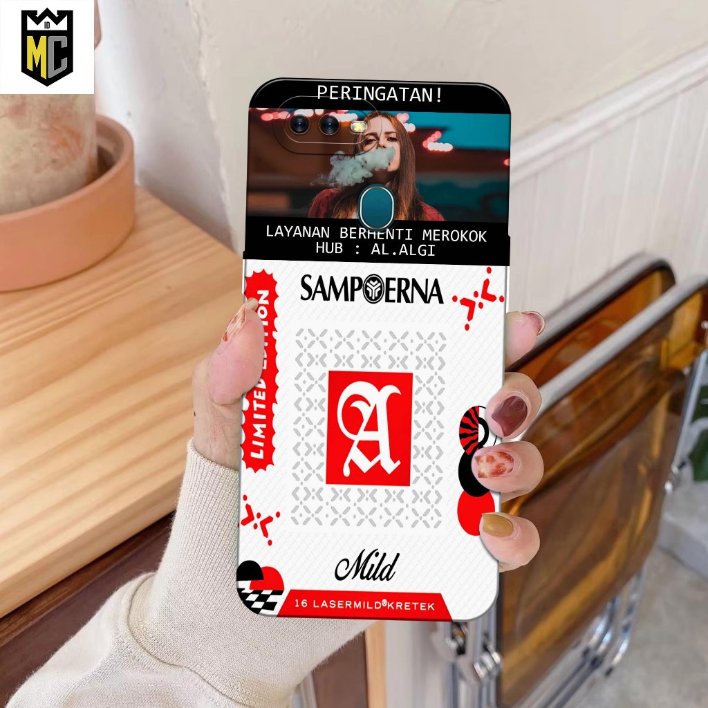 [MCID12] Silikon Case Oppo A5s/A7/A12/A11k Oppo F9/F9 Pro - Motif Rokok - Softcase Pro Camera, Cassi