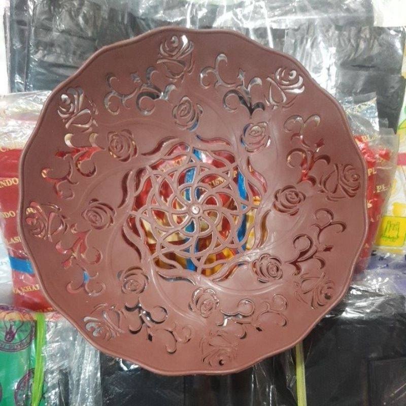 Piring Jikin Plastik / Piring Rotan Plastik