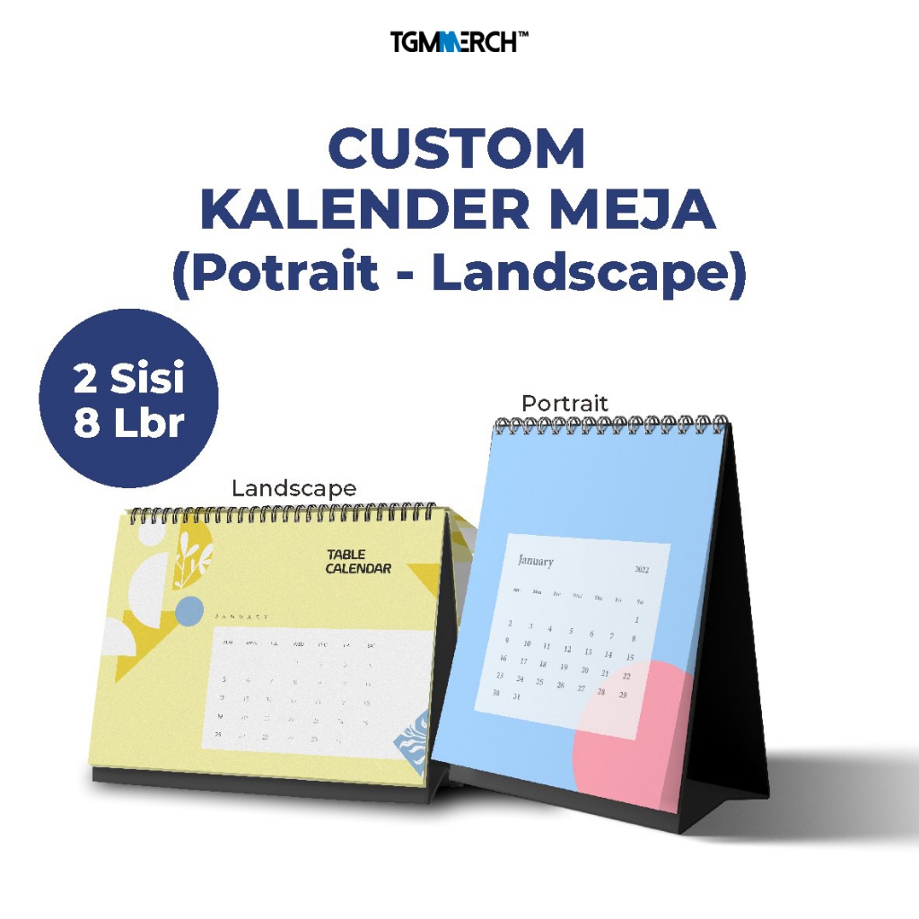 

TGM MERCH - Cetak Custom Kalender duduk/kalender meja Ukuran A5