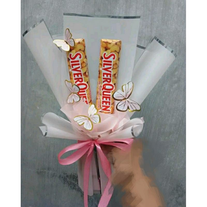 

buket sliverqueen 2 isian coklat