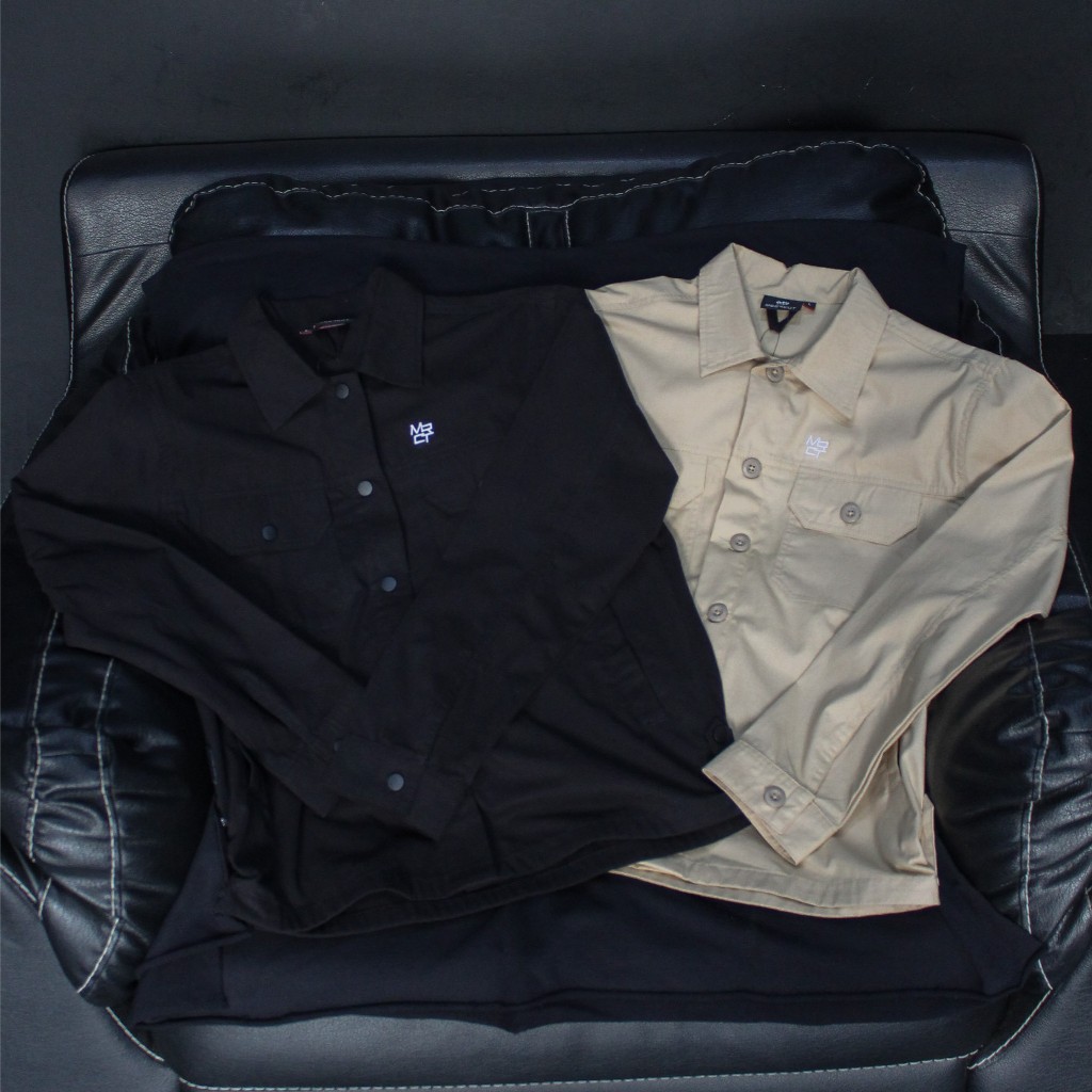 Kemeja Trucker Meercut MJ 70 Bahan Baby Canvas