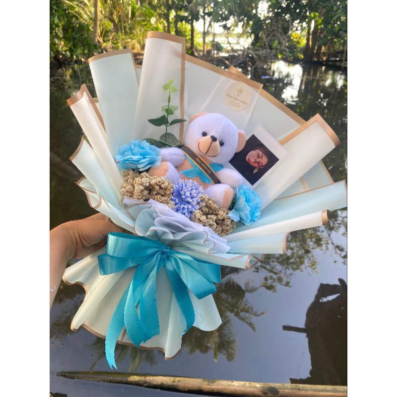 Buket Boneka dan Foto untuk valentine