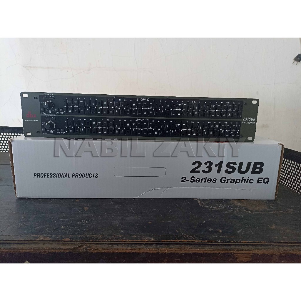 Equalizer Eq DBX 231 SUB 231SUB
