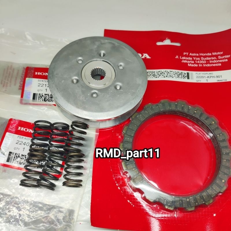 Lawan Kopling+Kampas Kopling+Per Kopling Kharisma Supra X 125 Lama KPH