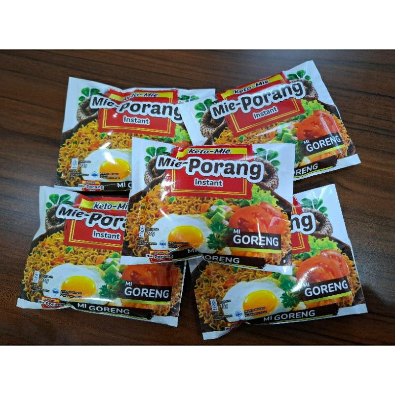 

mie PORANG goreng shirataki merk KETOMIE GORENG