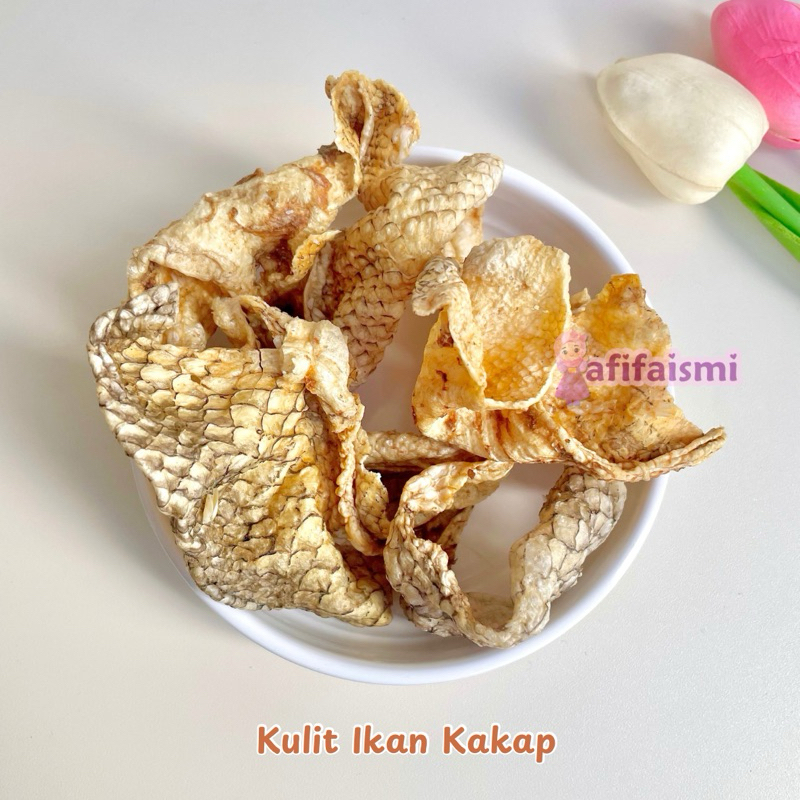 

[ 100 gram ] Kulit Ikan Kakap Gurih dan Renyah by afifaismi