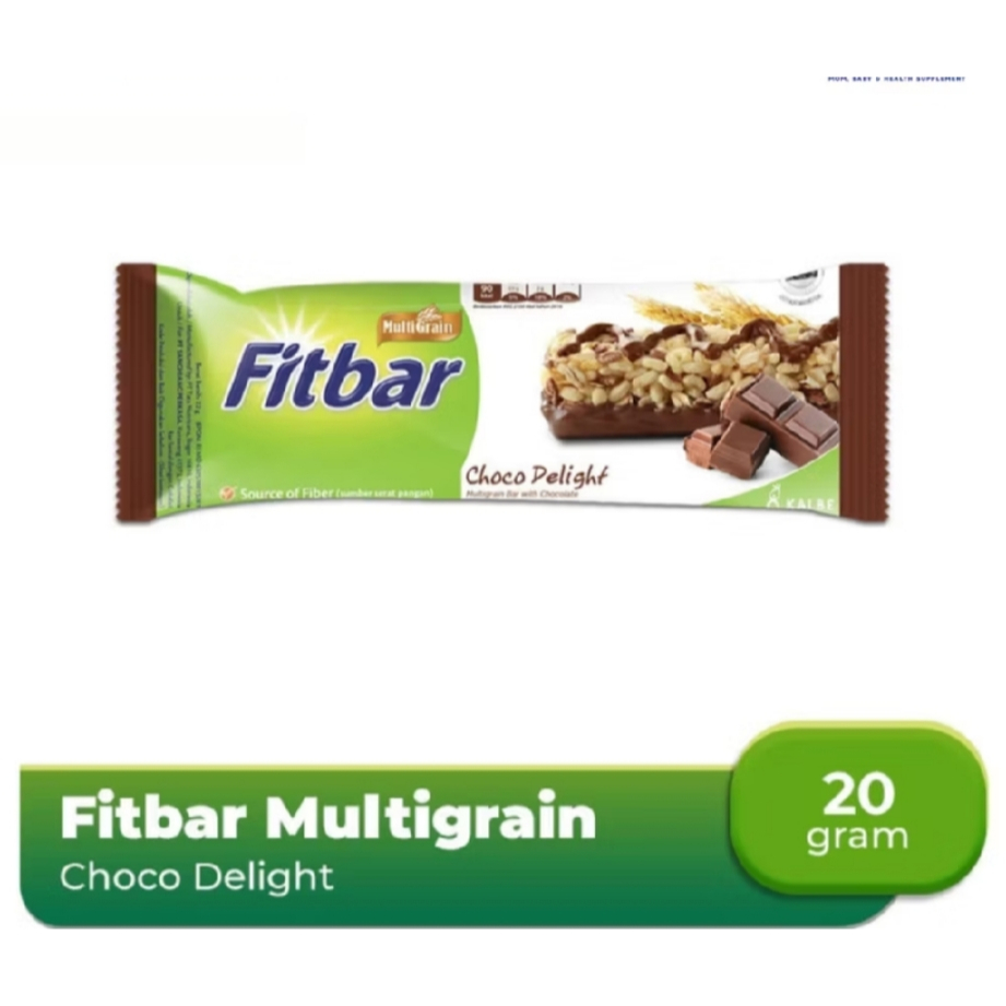 

Fitbar Choco Delight 20gr Multigrain Cemilan Instan diet sehat