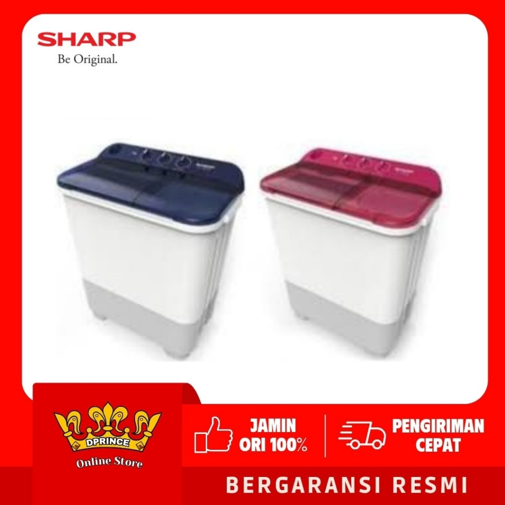 SHARP Mesin cuci 6Kg EST65NT  /  7Kg  EST75NT Puremagic Lowatt