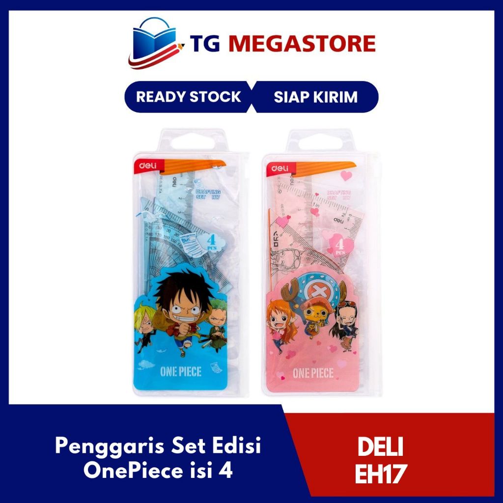 

Penggaris Set Deli Edisi OnePiece isi 4 - EH17