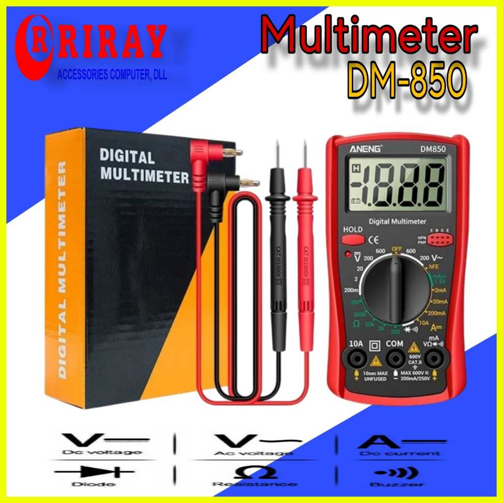 AVO METER Digital Multimeter Voltage MultiTester AC/DC NEW ANENG DM850